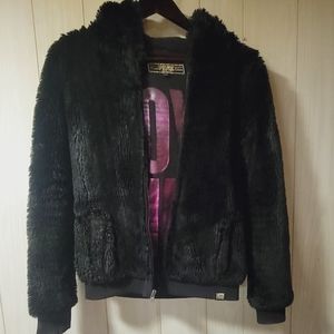 VS Love Pink Faux Fur Coat